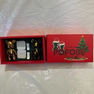 Gold and Black Popobe Bear Set